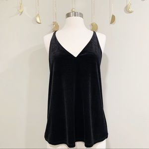 H&M Black Velvet Tank Top. Size Small.